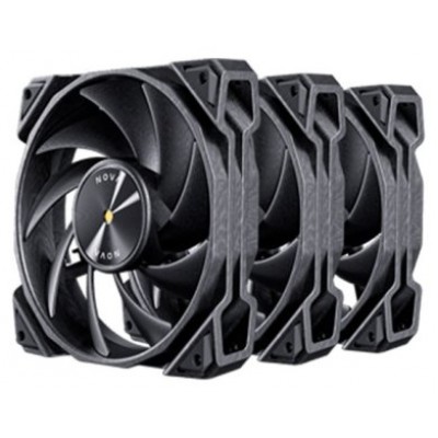 KIT 3 VENTILADORES AUXILIAR NOVA 120 NEGRO ANTEC (Espera 4 dias)
