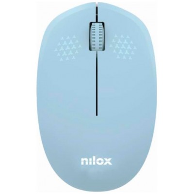 Nilox Ratón Wireless, 1000 DPI, 3 botones, Azul