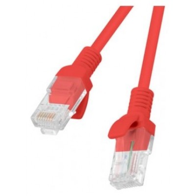 CABLE RED LANBERG CAT.5E UTP 5M ROJO FLUKE PASSED
