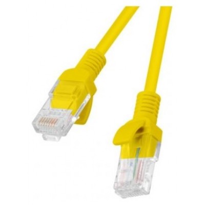 CABLE RED LANBERG LATIGUILLO CAT.6 UTP 5M AMARILLO FLUKE  PASSED