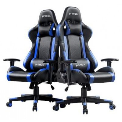 SILLA GAMING PRIMUX ELITE COBALTO NEGRO/AZUL-Desprecintado (Espera 4 dias)