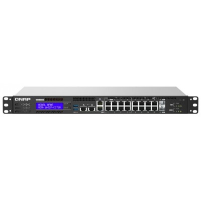 QNAP QGD-1602P-C3758-16G switch Gestionado Energía sobre Ethernet (PoE) Negro (Espera 4 dias)