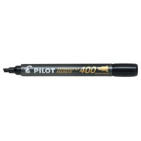 MARCADOR PERMANENTE PUNTA BISELADA SCA-400 NEGRO PILOT SCA-400-B (MIN12) (Espera 4 dias)