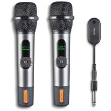 PACK 2 MICROFONOS INALAMBRICO SINGER STAR NEGRO NGS (Espera 4 dias)