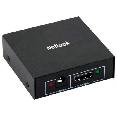 Netlock Splitter HDMI 4K/30Hz de 2 puertos mini