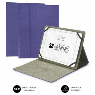 SUBBLIM funda Clever Stand Tablet Case 10,1" Purple