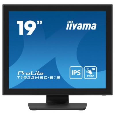 iiyama ProLite T1932MSC-B1S pantalla para PC 48,3 cm (19") 1280 x 1024 Pixeles Full HD LED Pantalla táctil Mesa Negro (Espera 4 dias)