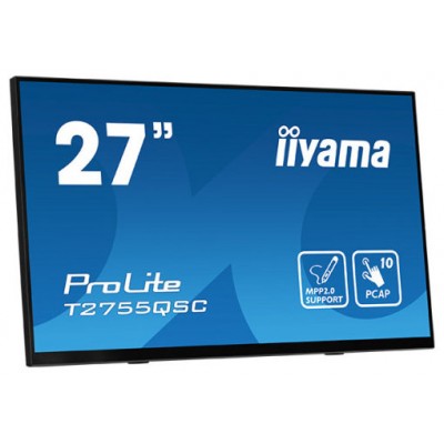 iiyama ProLite T2755QSC-B1 pantalla para PC 68,6 cm (27") 2560 x 1440 Pixeles Full HD LCD Pantalla táctil Negro (Espera 4 dias)