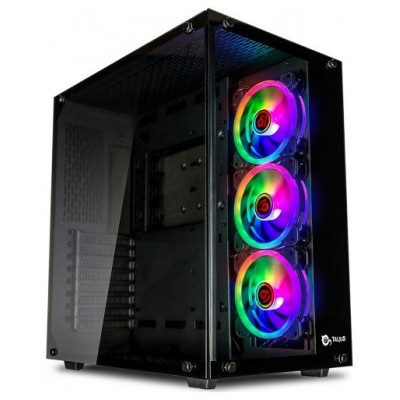 Caja Atx Semitorre Gaming Talius Cronos Black Rgb