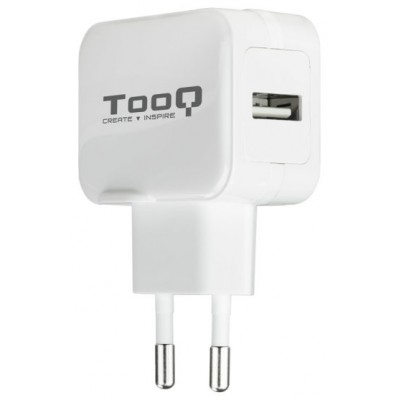 CARGADOR PARED AUTOMATICO 1XUSB 5V 2.4A BLANCO TOOQ (Espera 4 dias)