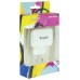 CARGADOR PARED/VIAJE USB 2xUSB (3.4A) BLANCO TOOQ (Espera 4 dias)