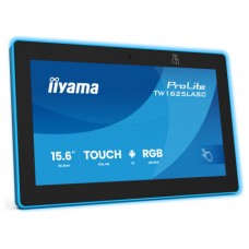 IIYAMA 15,6" RGB LED-LIGHTBAR PANEL-PC ANDROID 14+GMS, SOC OCTA-CORE RK3576 4GB, 32GB, 10-POINTS TOUCH, 1920X1080, IPS , SPEAKERS, MIC, CAMERA 5MP, NFC, RFID, POE, WIFI6E, BT5.3, SD SLOT, 390CD/M2, CABLE COVER, IISIGNAGE2 SUPPORTED (TW1625LASC-B3PNR)