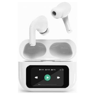 AURICULARES GEMBIRD TWS-LCD-ANC-01-W BLANCO BT