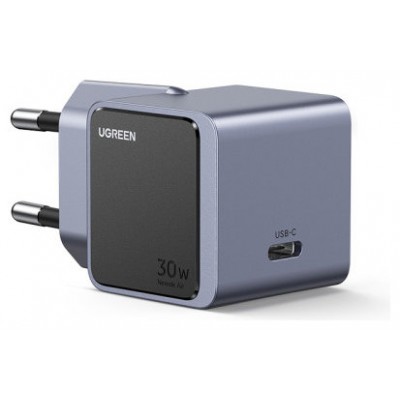 Ugreen Nexode S 30W USB-C GaN Fast Charger EU gray Teléfono móvil, Batería portátil, Teléfono Gris Corriente alterna Interior (Espera 4 dias) Ugreen Nexode S 30W USB-C GaN Fast Charger EU gray Teléfono móvil, Batería portátil, Teléfono Gris Corriente alterna Interior (Espera 4 dias)
