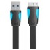 CABLE MICRO USB A USB-A 3.0 M-M 0.25 M NEGRO VENTION (Espera 4 dias)