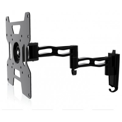 SOPORTE PARED-TV 17""-37"" GIRO/INCLINABLE TRIPLE TILT & SWIVEL NEGRO HAEGER (Espera 4 dias)