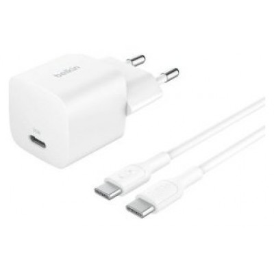 CARGADOR USB BELKIN WCA012KQ1MWH-B6 USB-C PD 25W + CARGADOR USB BELKIN WCA012KQ1MWH-B6 USB-C PD 25W +