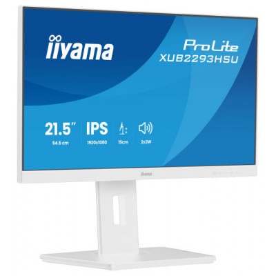 MONITOR IYAMA PROLITE, 21,5 PULAGADS, 54,5 CM, IPS PANEL TECHNOLOGY LED, 1920X1080, 100 HZ, MATE BLANCA (Espera 4 dias)